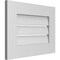 Ekena Millwork Vertical Surface Mount PVC Gable Vent: Functional, w/ 3-1/2"W x 1"P Standard Frame, 22"W x 16"H GVPVE22X1601SF - alternate 3